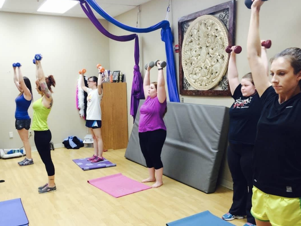 Fitness class at Art Fit