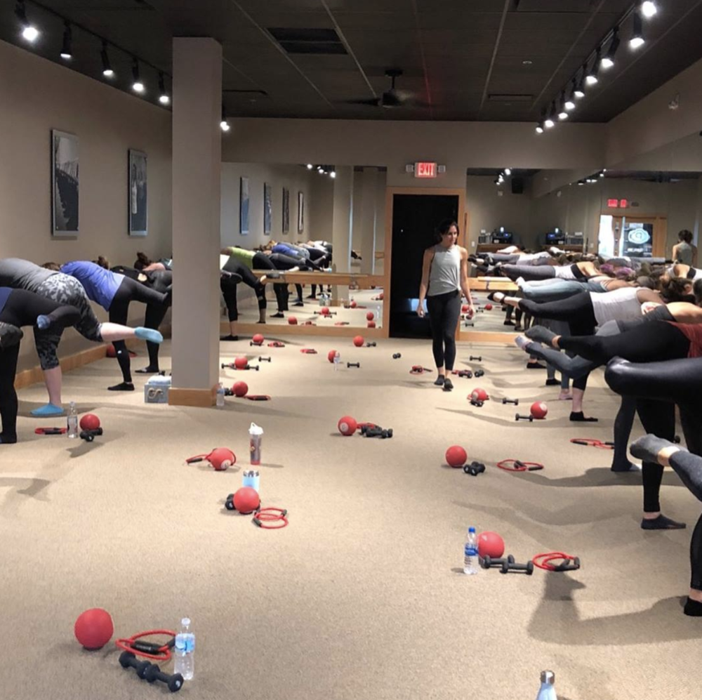 Fitness class at Pure Barre Evansville